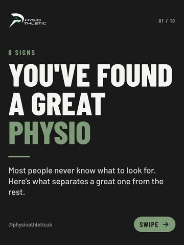 Most people only work out what a good physio looks like after they’ve seen a bad one 👀 A good physio tests instead of guessing, keeps your plan short enough to actually do, and gets you back to what…